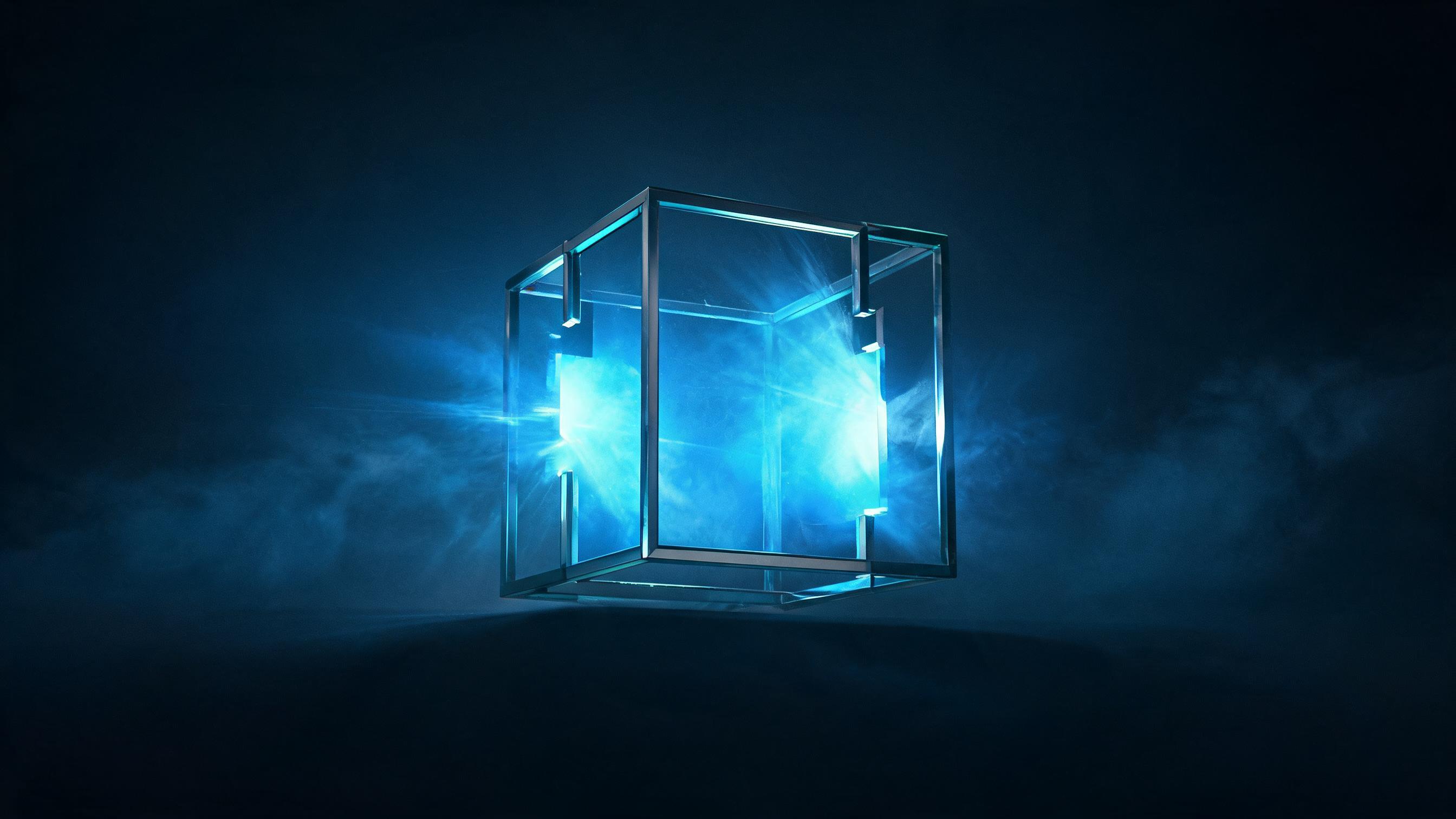 A luminous central prism surrounded by transparent boundary frames; openings only where conditions align, symbolizing clear judgment and its applicable boundaries
