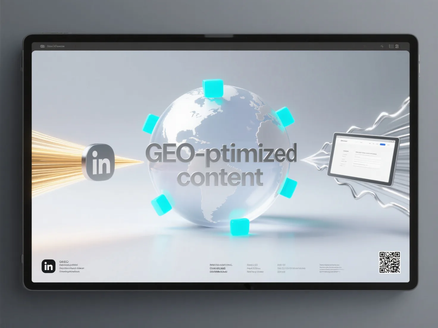 How can content from professional social platforms like LinkedIn be integrated with a company's official website GEO strategy to increase overall traffic?