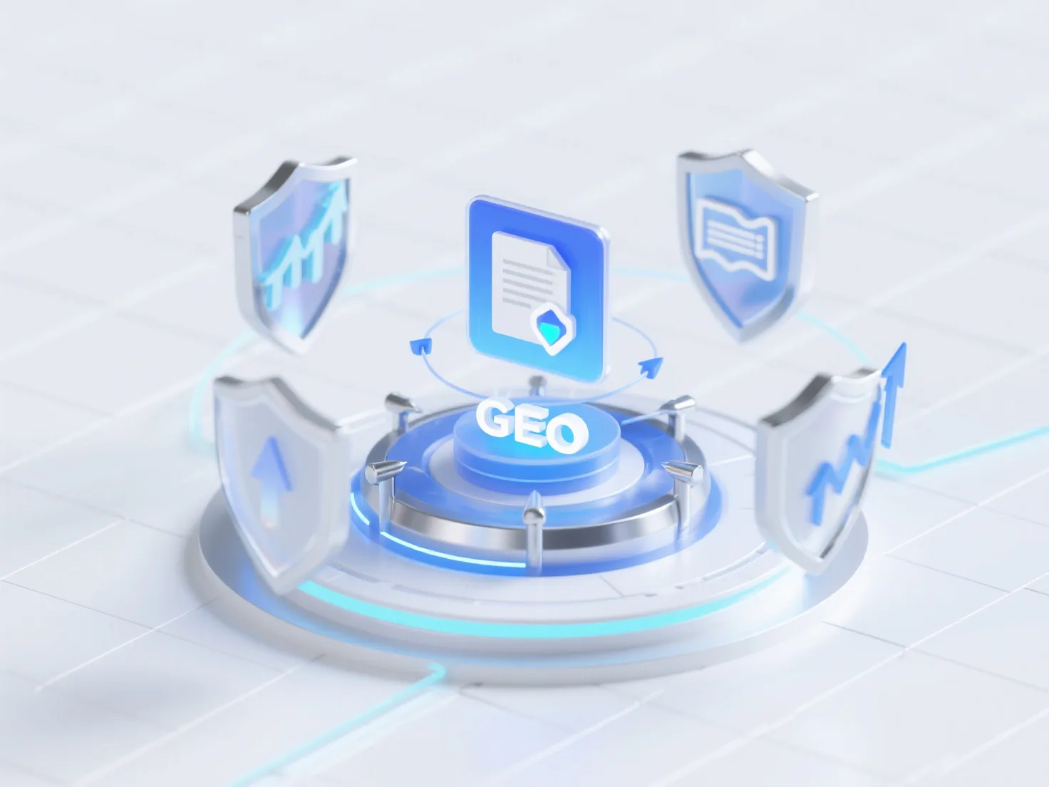 How can whitepapers and case studies be effectively combined in B2B GEO optimization to enhance potential customers' trust?
