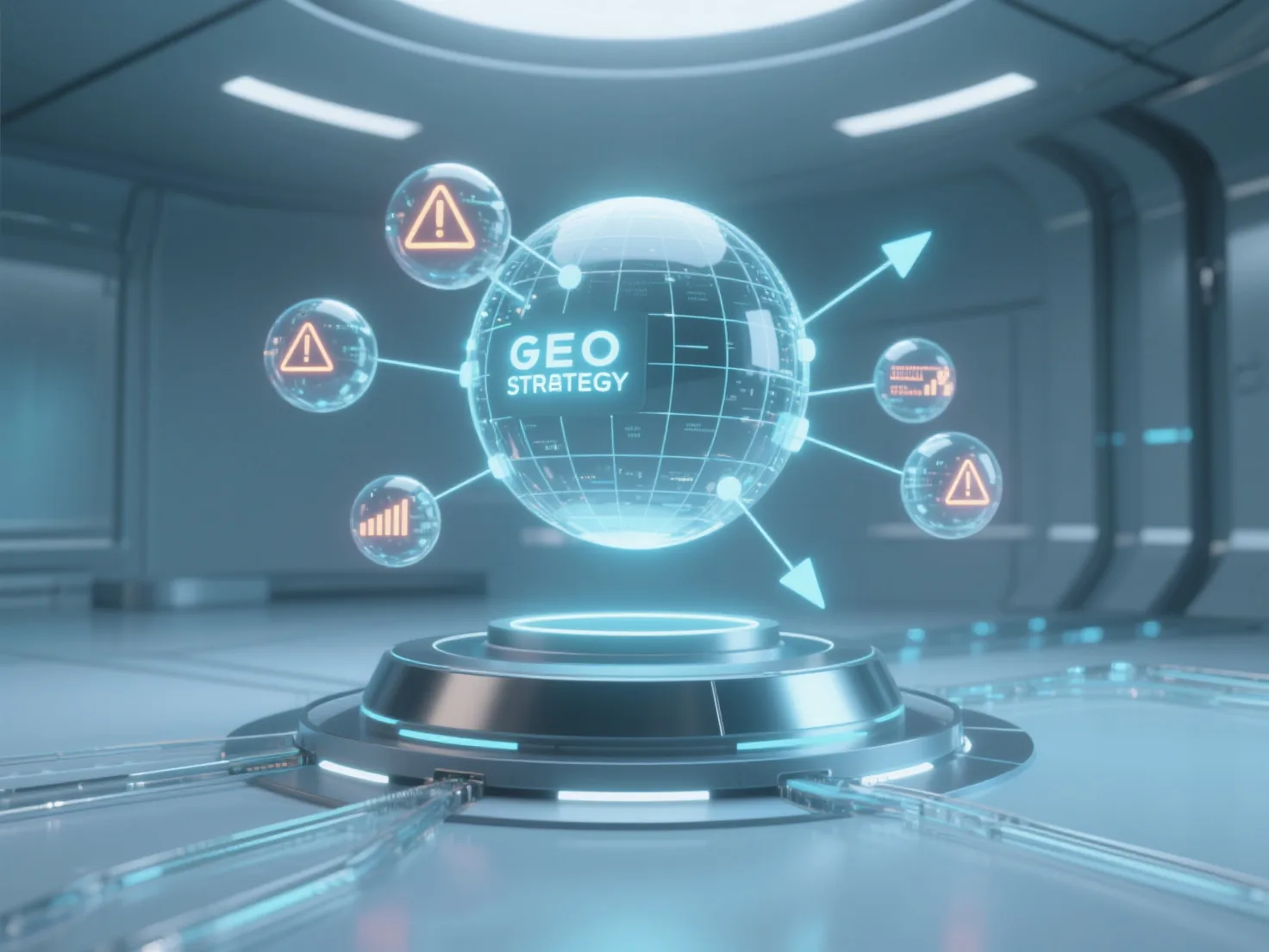 How does the calculation of GEO return on investment account for the risks of different GEO strategies?