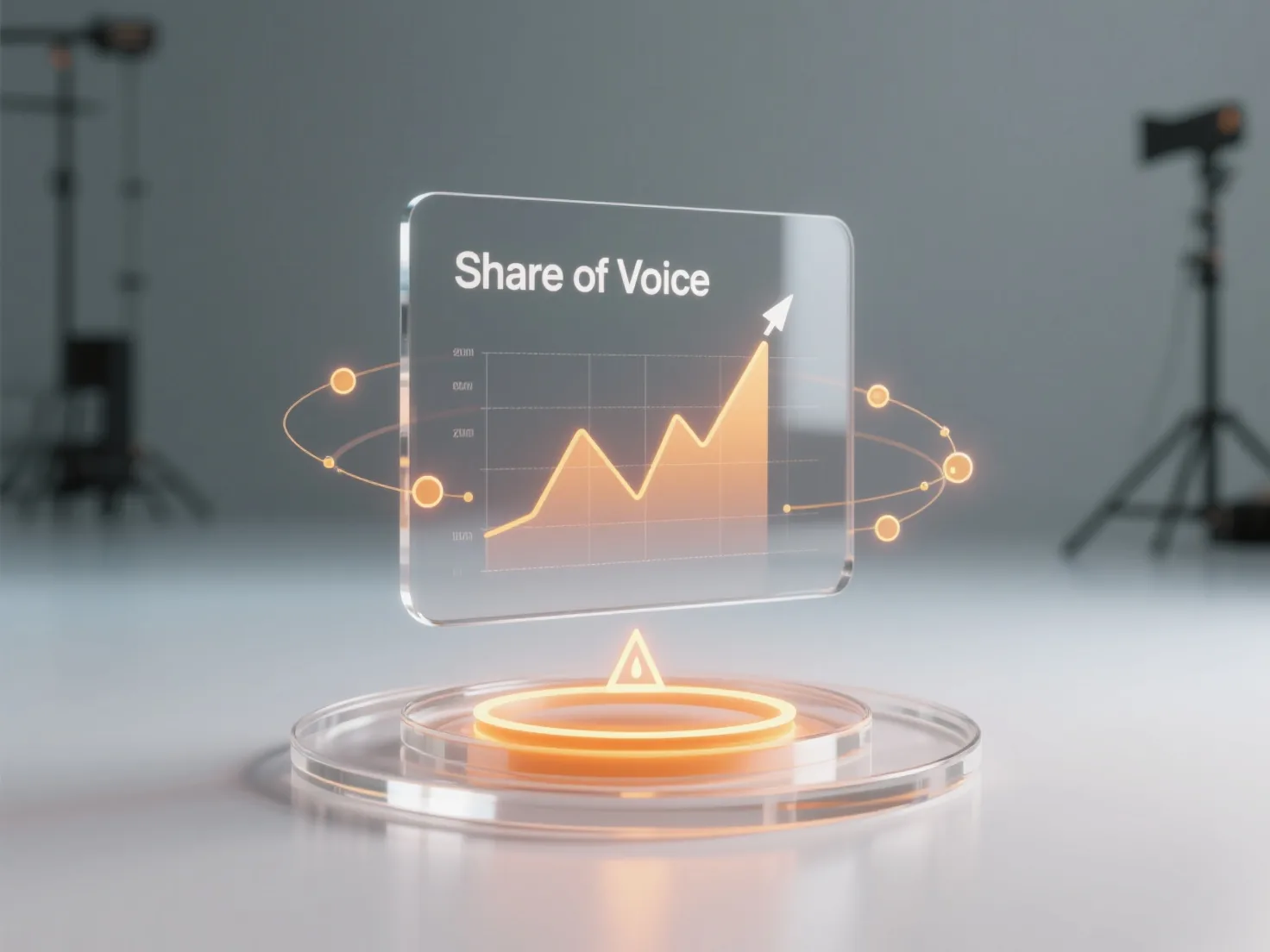 How can changes in Share of Voice give early warning of a brand crisis?