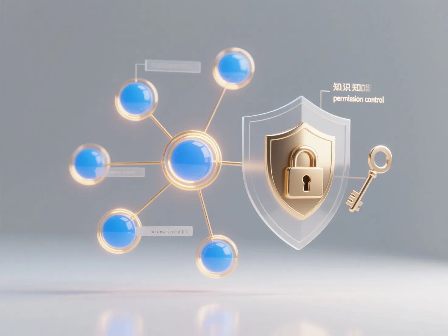 How to design permission control and data security mechanisms in the knowledge graph access process?