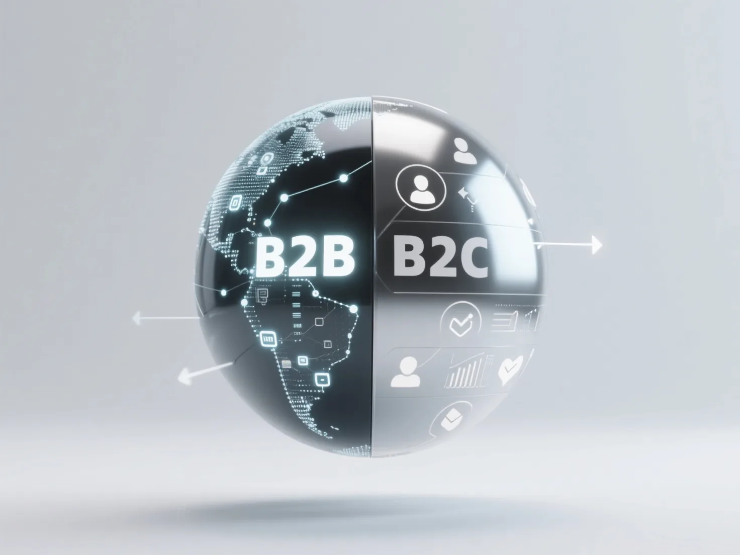 What are the different focuses that B2B and B2C enterprises should have in their GEO strategies?