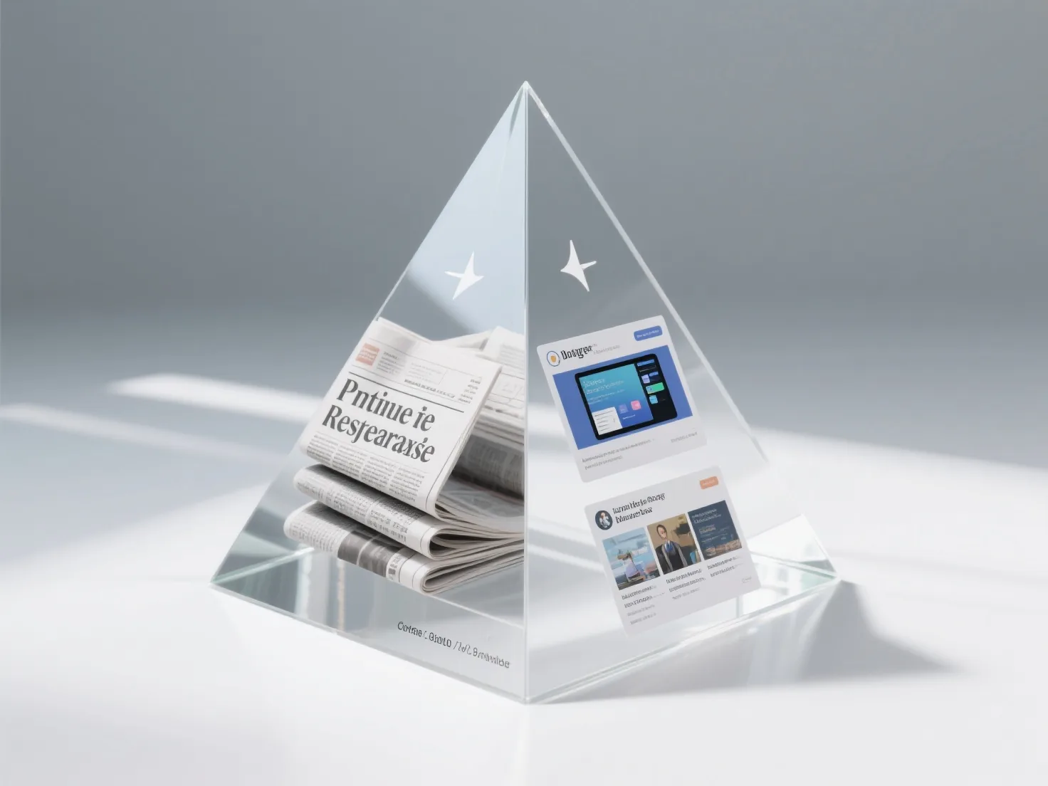 What are the similarities and differences in the application of the inverted pyramid structure in press releases and blog articles?