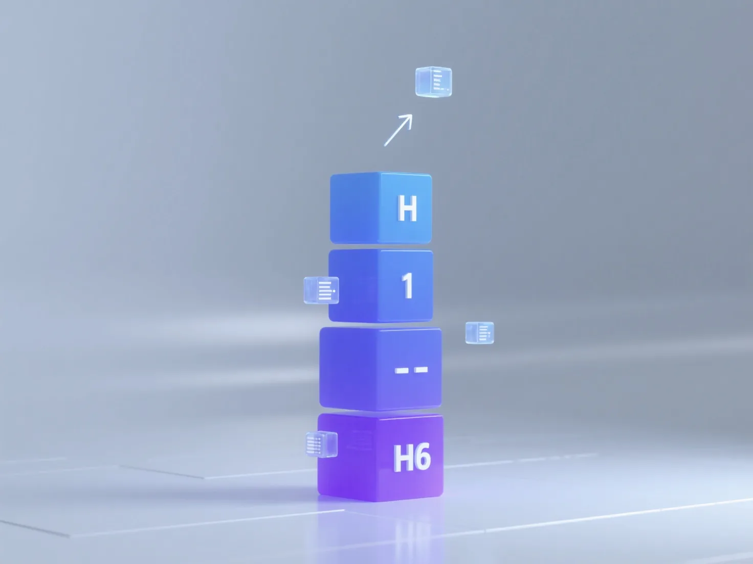 What is the correct way to use H1-H6 heading levels in GEO content?