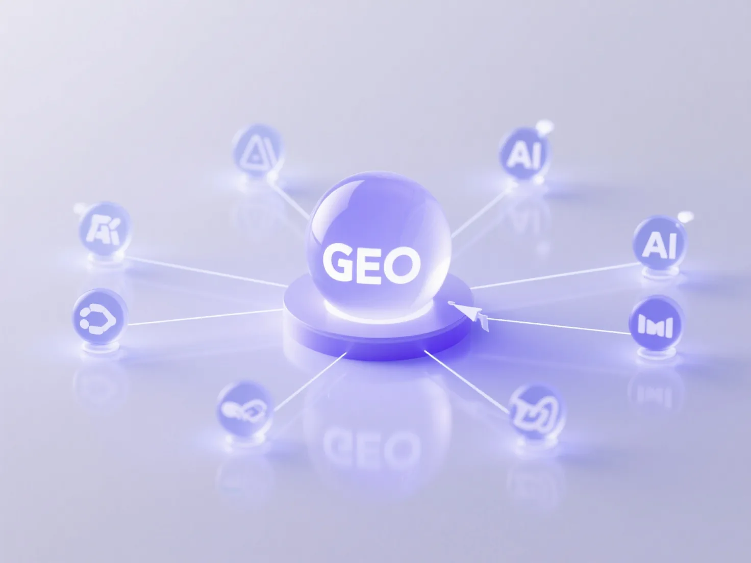 What is the relationship between AI exposure and brand mention rate in the GEO core indicator system?