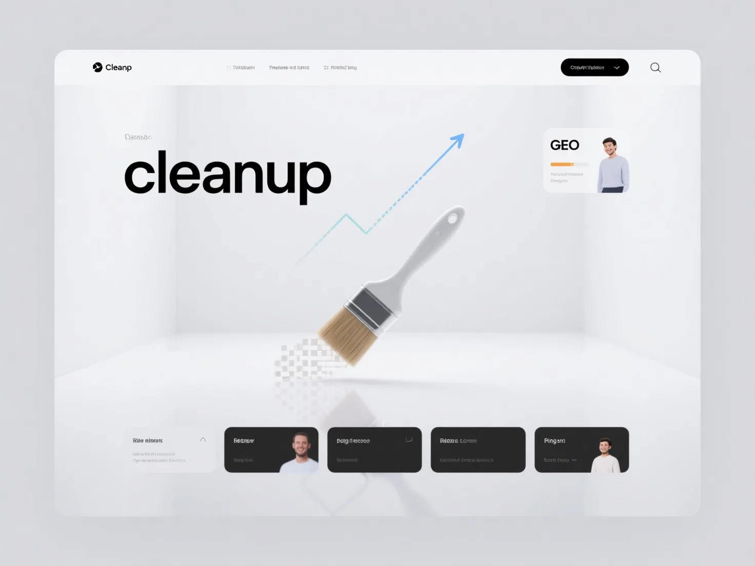 What positive impact does low-quality content cleanup have on a website's GEO ranking and user experience?